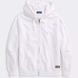 Vineyard Vines Full Zip Hoodie Men’s XL White Cap Terry Cotton NWT Sealed